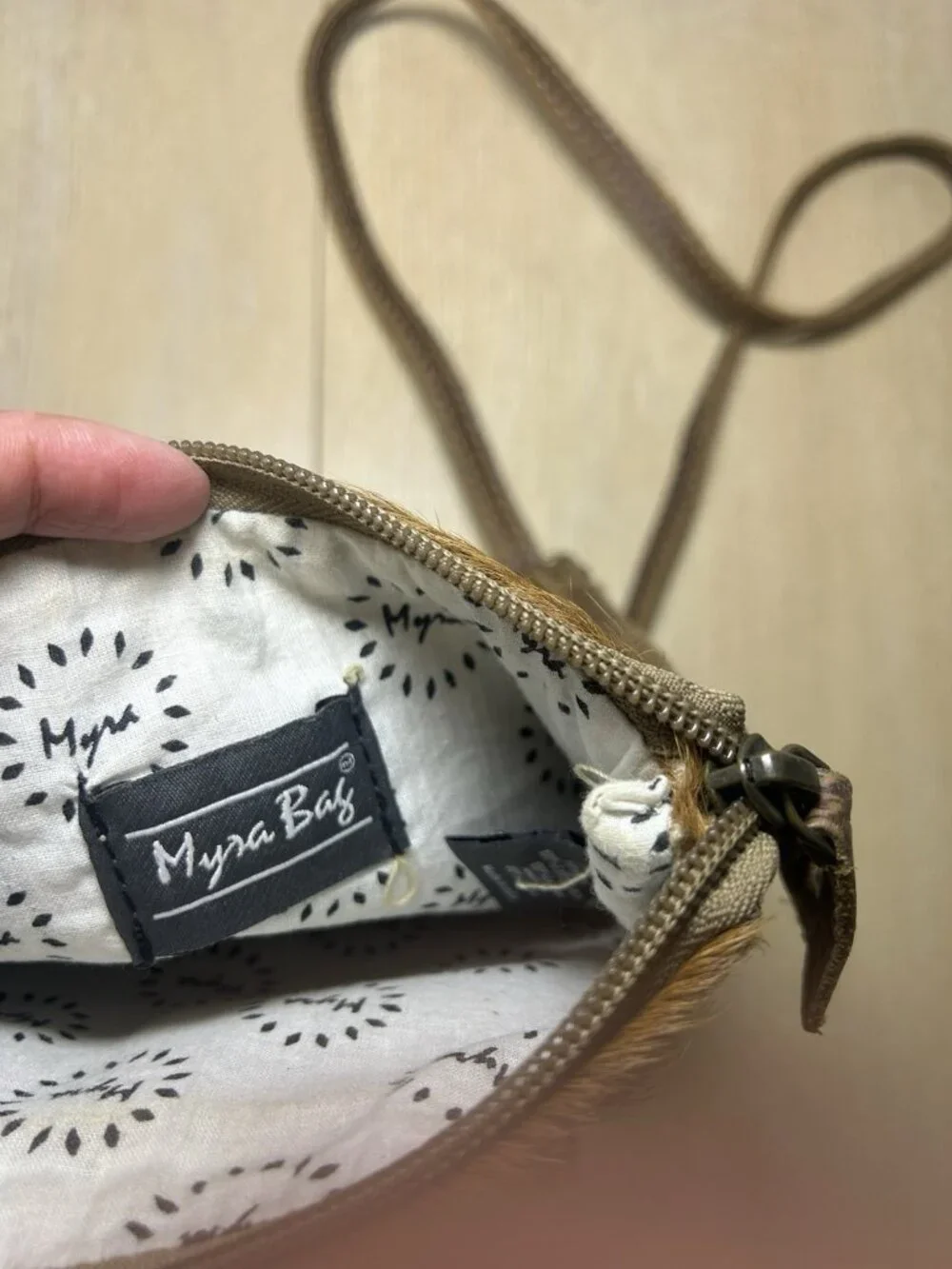 Myra Bag Crossbody Bag Womens Small Brown Cow Print Hair On Leather Western